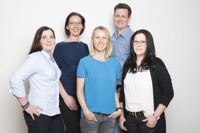 von links: Nadja Rempel, Babett Herbig, Andrea Müller, Edward Greiwe, Solveig Nakonzer